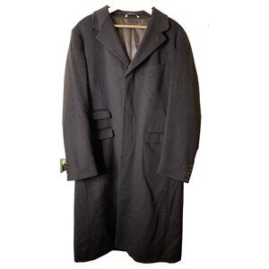 Tessuto Ermenegildo Zegna Mens Brown Hidden Button Cashmere Coat XL* Italy READ!